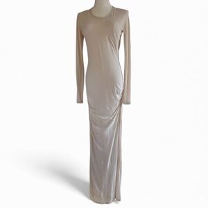 STANDARD JAMES PERSE Skinny Crew Maxi Dress Parisian Chic Minimalist Luxury Sz S